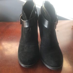 BCBG Black Suede Boots
